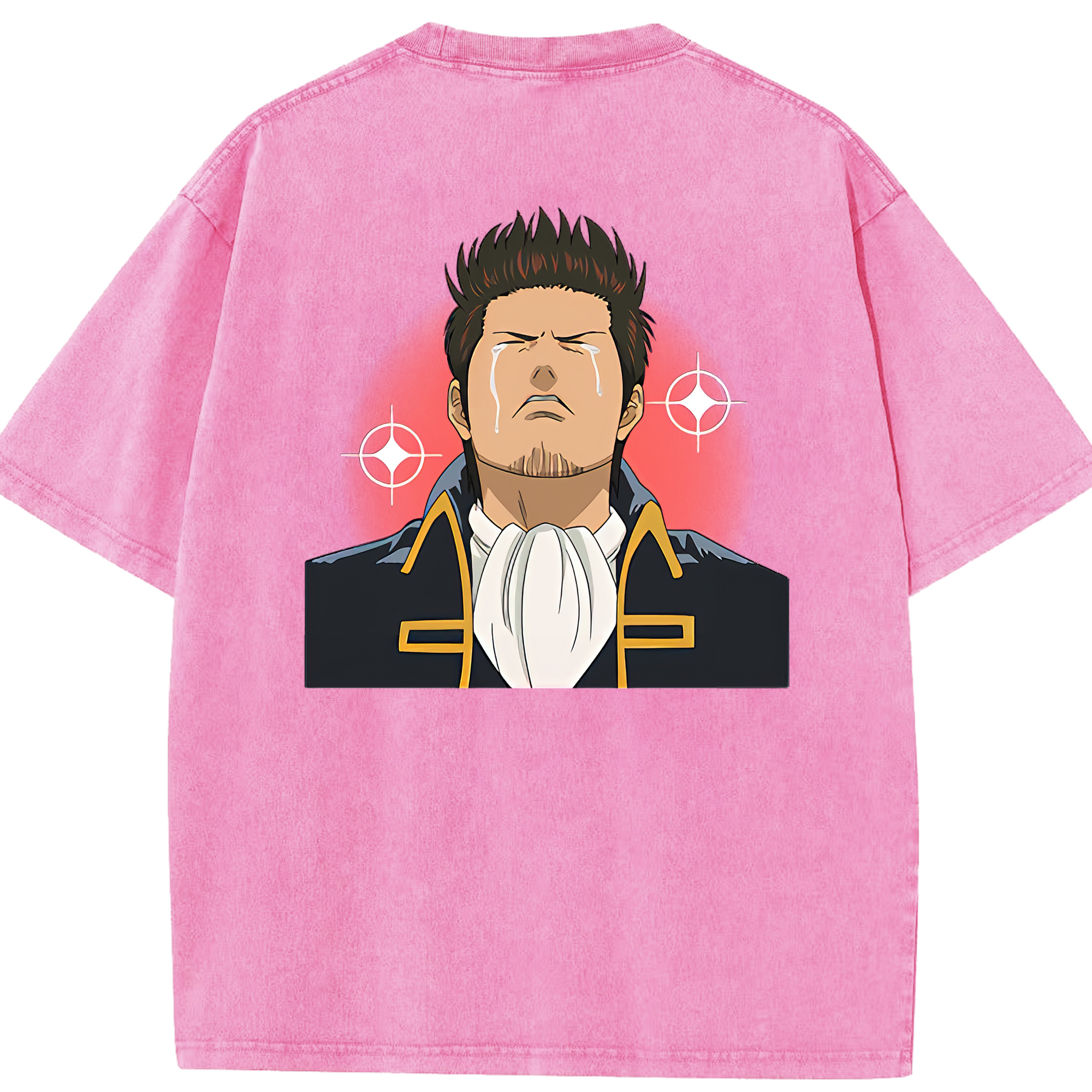 （画像用） ぎんたま 坂田銀時（さかたぎんとき） 神楽 志村新八（しむら しんぱち） GINTAMA Sakata Gintoki Kagura Shimura Shinpachi 綿100% ヴィンテージ風 半袖Tシャツ（背面プリント）